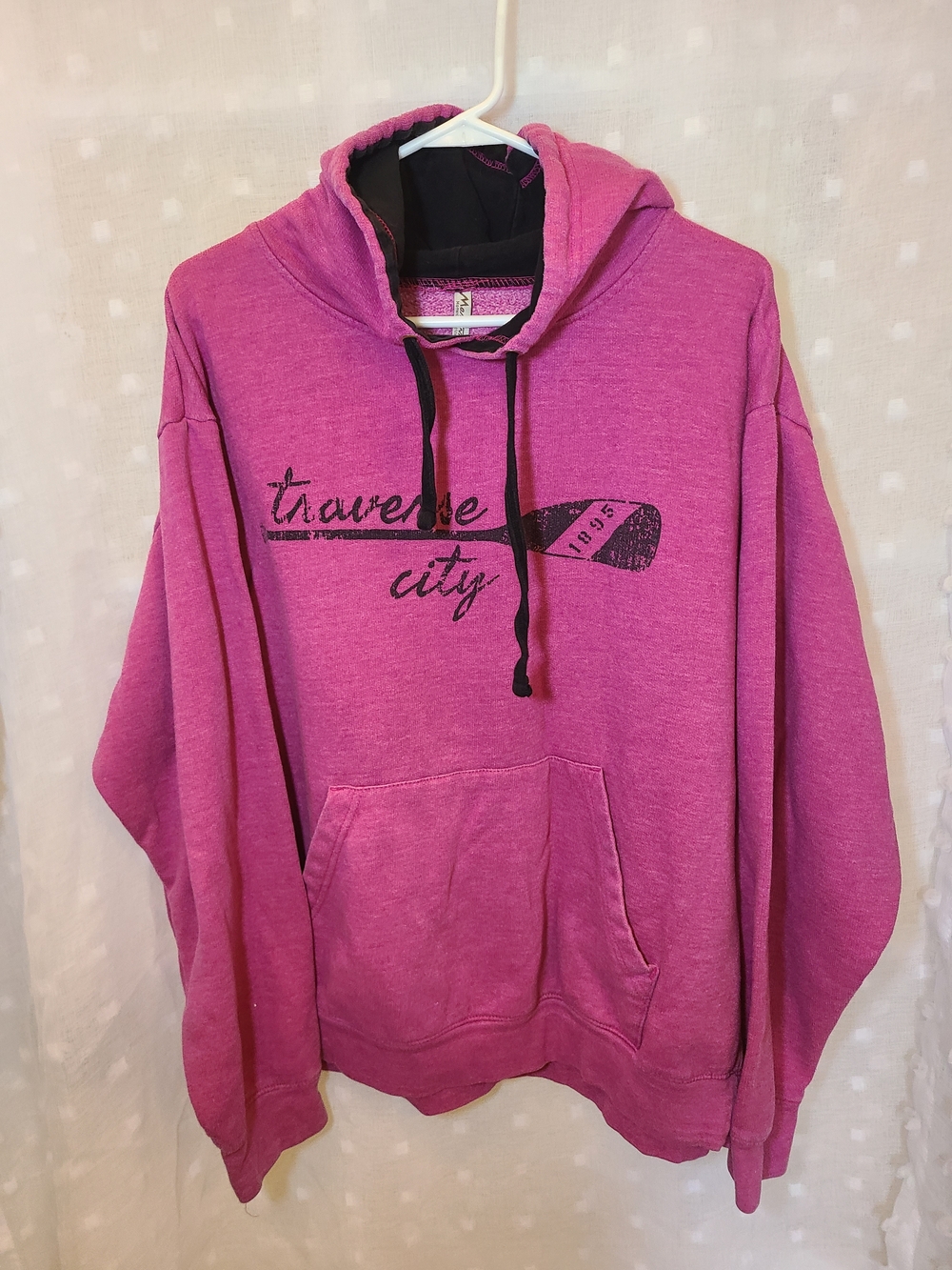 Traversal City Women's Pink Hoodie Sweatshirt